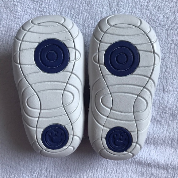 Stride Rite Surprize Blue and Orange tennis shoes - Picture 4 of 8